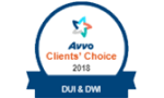 Avvo Clients' Choice 2018 DUI & DWI