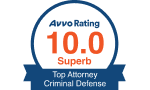 Avvo 10.0 Superb Top Attorney Criminal Defense