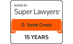 Super Lawyers D. Scott Crook 15 years
